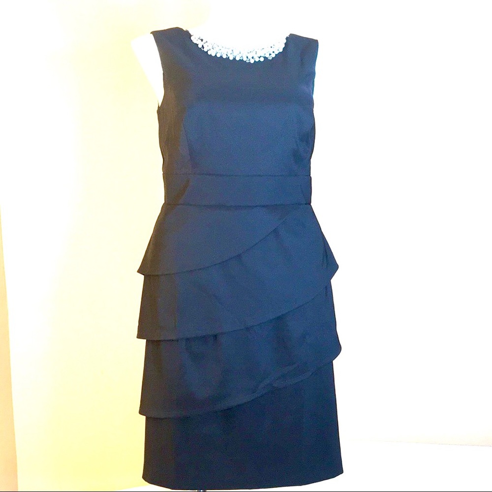 Womens Black Blingy Sheath Dress Plus Size Stretch - Picture 12 of 14